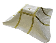 Urn Cover With a Gold Galoon Cross and MDS Hand Embroidered Greek Cross