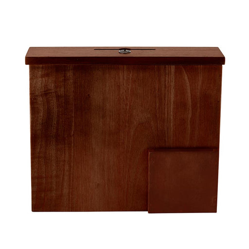 Walnut Wall Mounted Donation Box