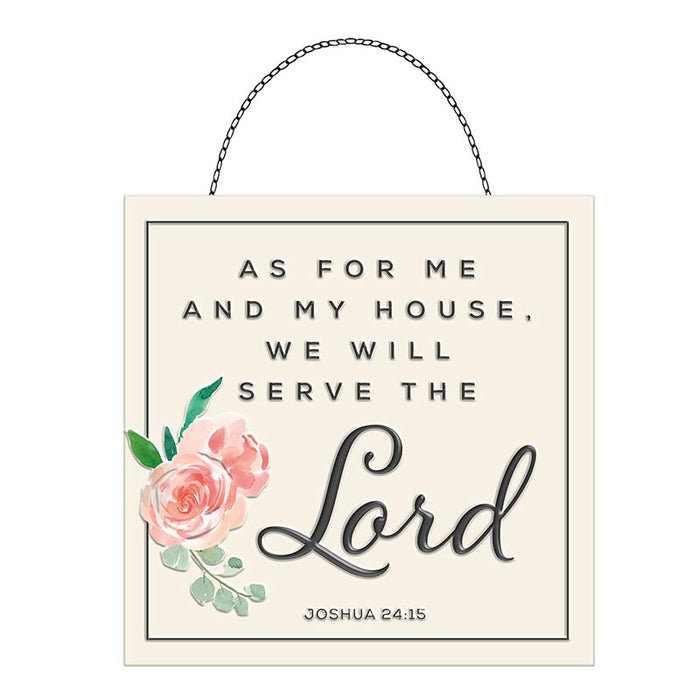 We Will Serve The Lord Wall Decor