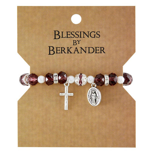 Wear Your Faith Amethyst Bracelet - 6 Pieces Per Package