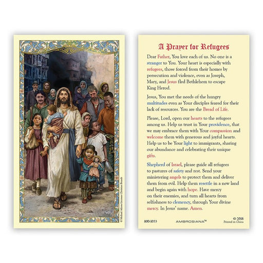 Welcome the Stranger Prayer Card - 25 Pieces Per Package