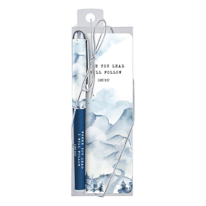 Where You Lead Gift Pen with Bookmark - 12 Pieces Per Package