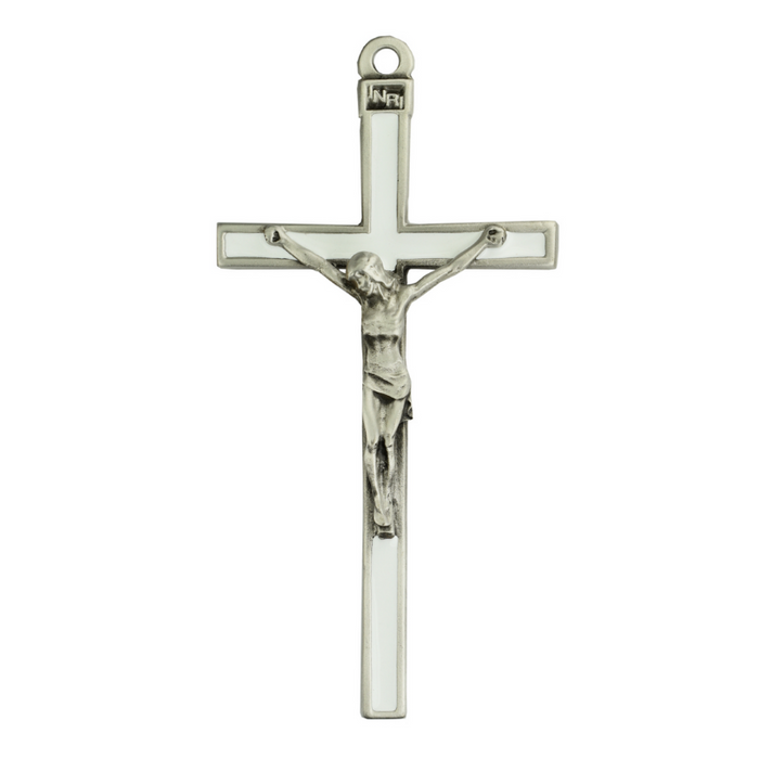 White Crib Crucifix