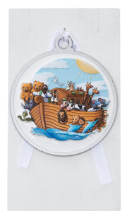 White Enamel 3D UV Printing Noah’s Ark Crib Medal