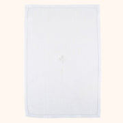 White Fleur de Lis Cross Lavabo Towel - 3 Pieces Per Package