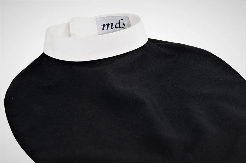 White Full Collar (Dicky) Mini Shirt Front  – Washable Collars, Ultra Comfort, & Easy Care