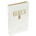 White Leatherette Catholic First Communion Bible