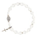White Love Bracelet With Miraculous Medal