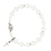 White Love Bracelet With Miraculous Medal
