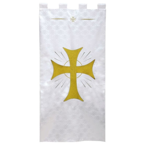 White Maltese Jacquard Banner