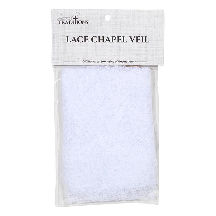 White Traditional Chapel Veil