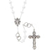 White Wedding Rosary With Special Intertwining Rings - 2 Pieces Per Package