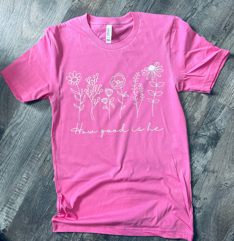 How good is He floral tee