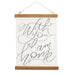 With You I am Home Framed Canvas Banner