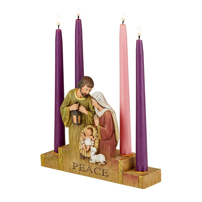 Wondrous Adoration Advent Candleholder - Holy Family Candleholder