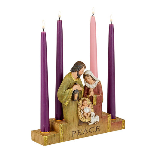 Wondrous Adoration Advent Candleholder - Holy Family Candleholder