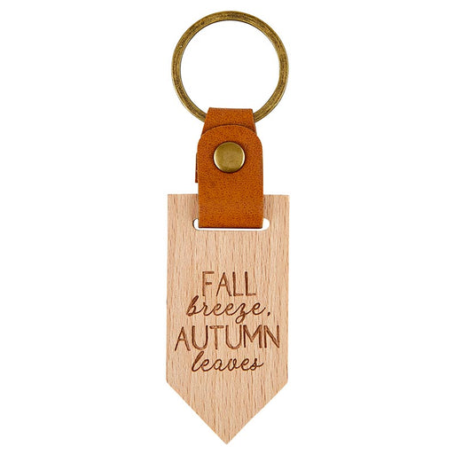 Wood Keychain - Love Fall