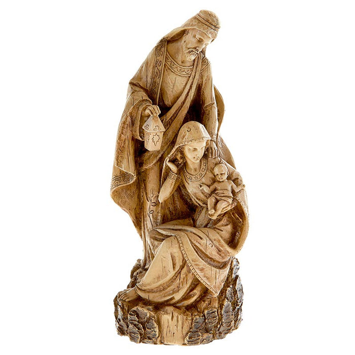 Warm Stone-Colored Nativity Figurine 