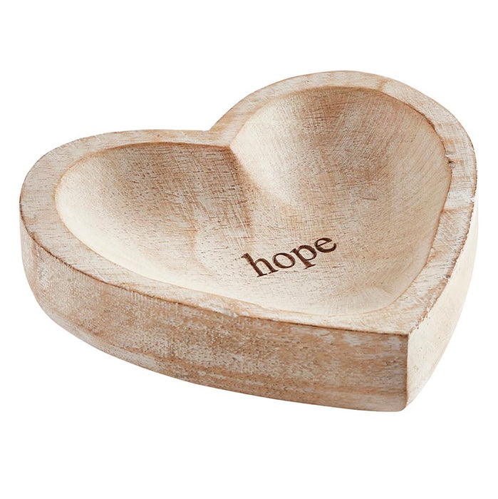 Wooden Heart - Hope - 2 Pieces Per Package