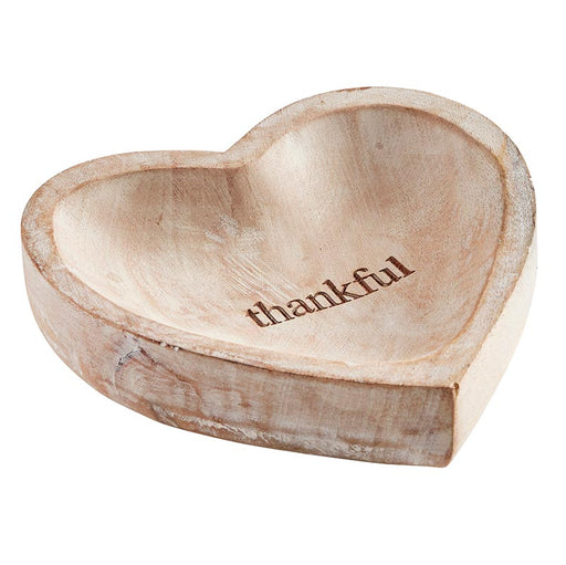 Wooden Heart - Thankful - 2 Pieces Per Package