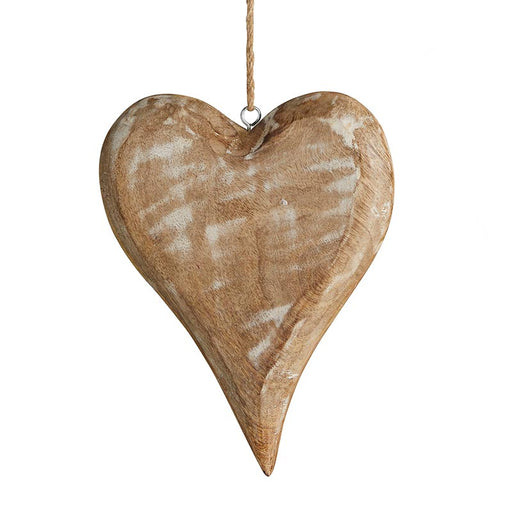 Wooden Heart Ornament - Large