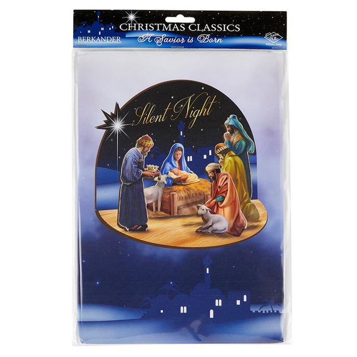 Wooden Nativity and Three Kings 3D Desk Stand