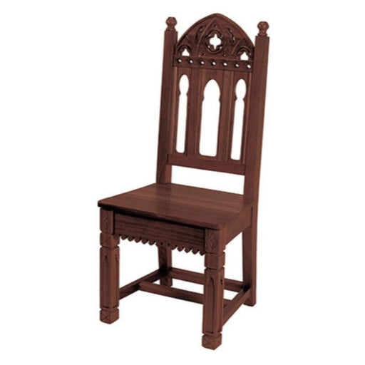 Gothic Side Chair - Walnut Stain