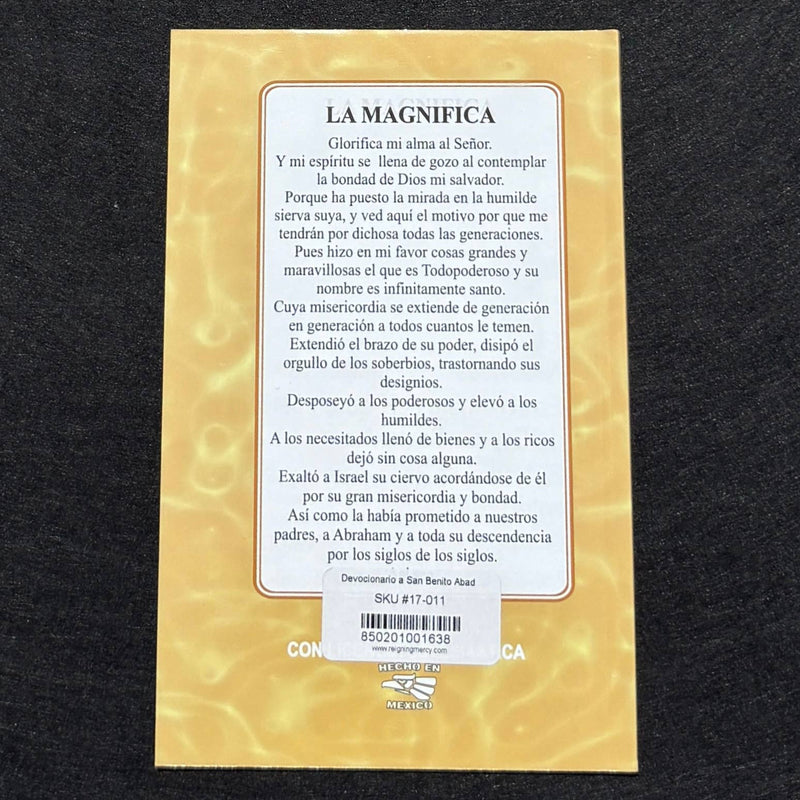 Devocionario a San Benito Abad Softcover Book