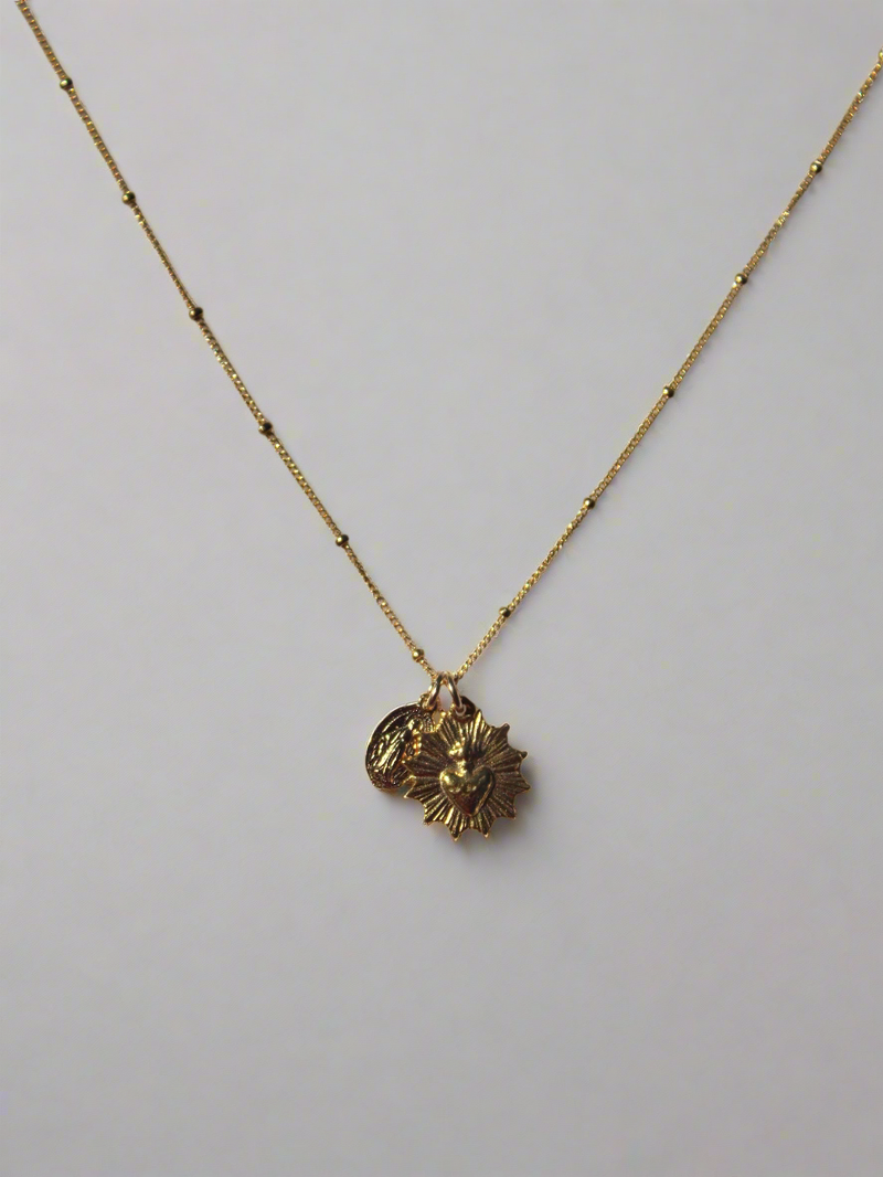 The Little Sacred Heart® and Miraculous Medal Necklace