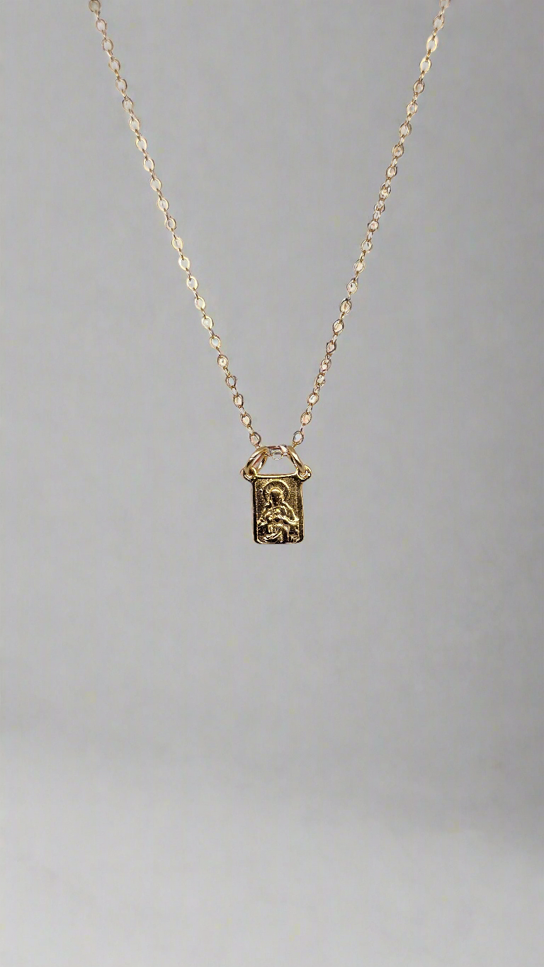 Gold Vermeil Scapular Necklace