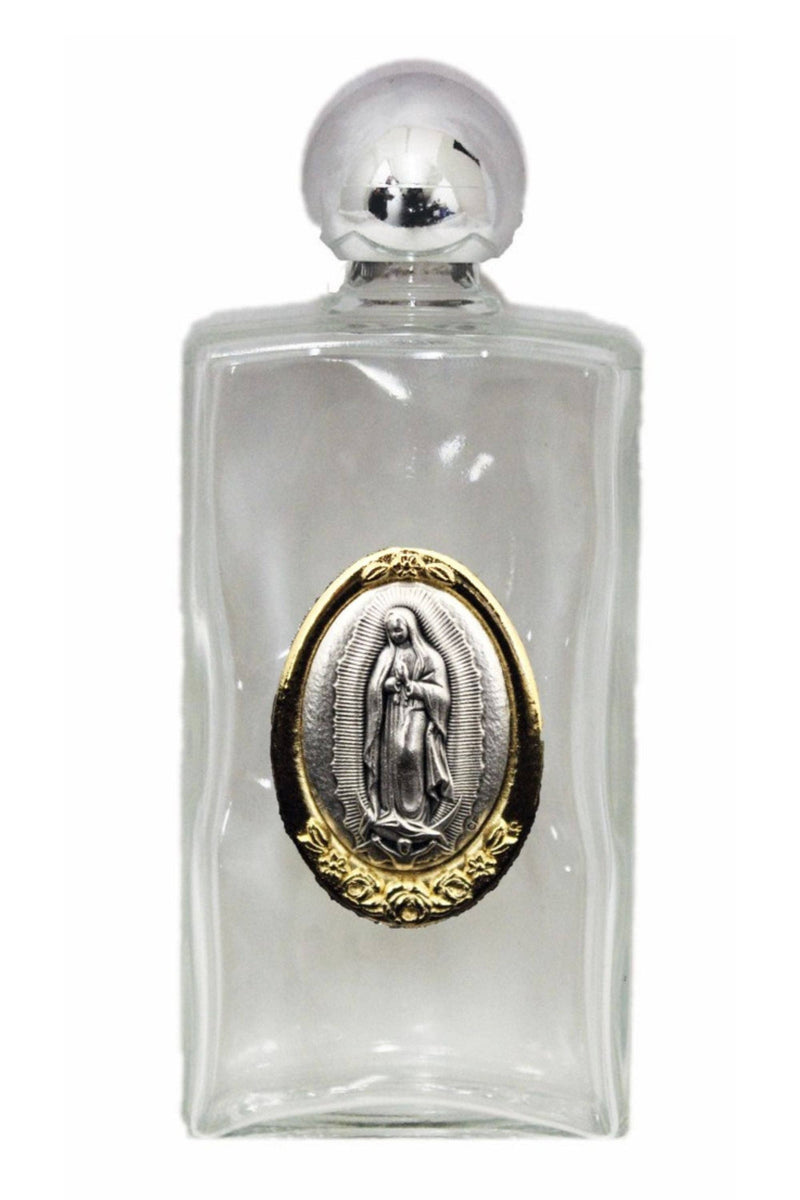 Our Lady of Guadalupe Large Holy Water Bottle 2x5"