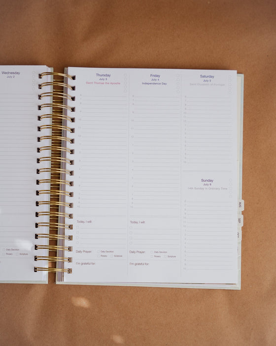 2025 Calendar Year Catholic Liturgical Planner // Big Layout (*PRE-ORDER*)