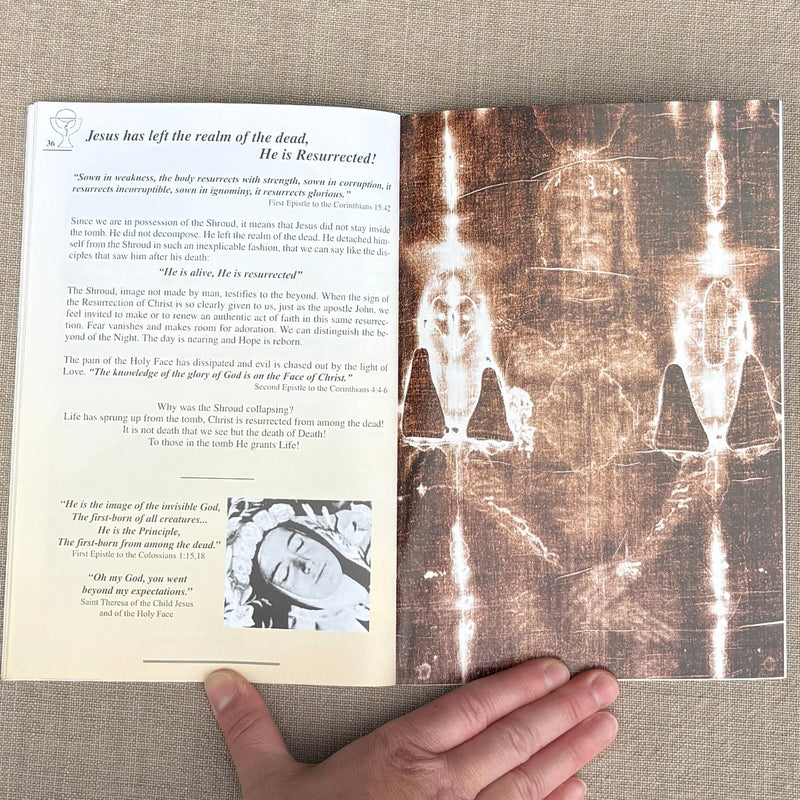 The Passion of Jesus The Shroud of Turin Softcover Book