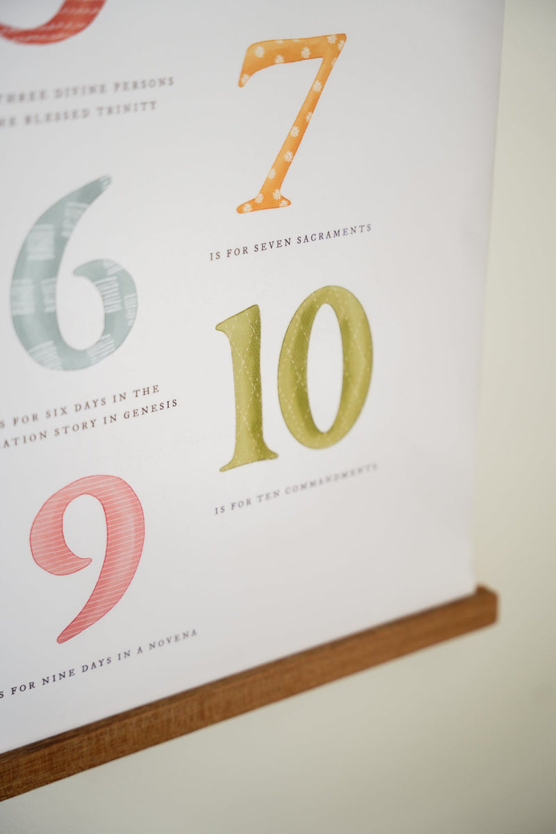 Catholic 123 Poster for Kids