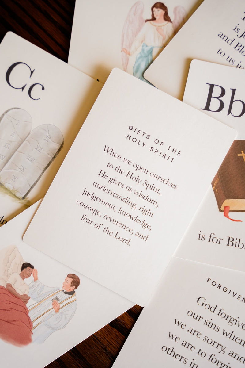 Catholic ABC Cards for kids