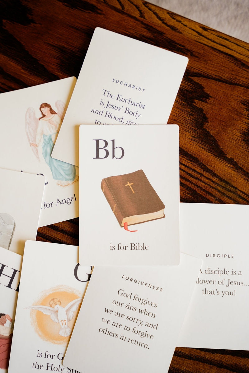 Catholic ABC Cards for kids