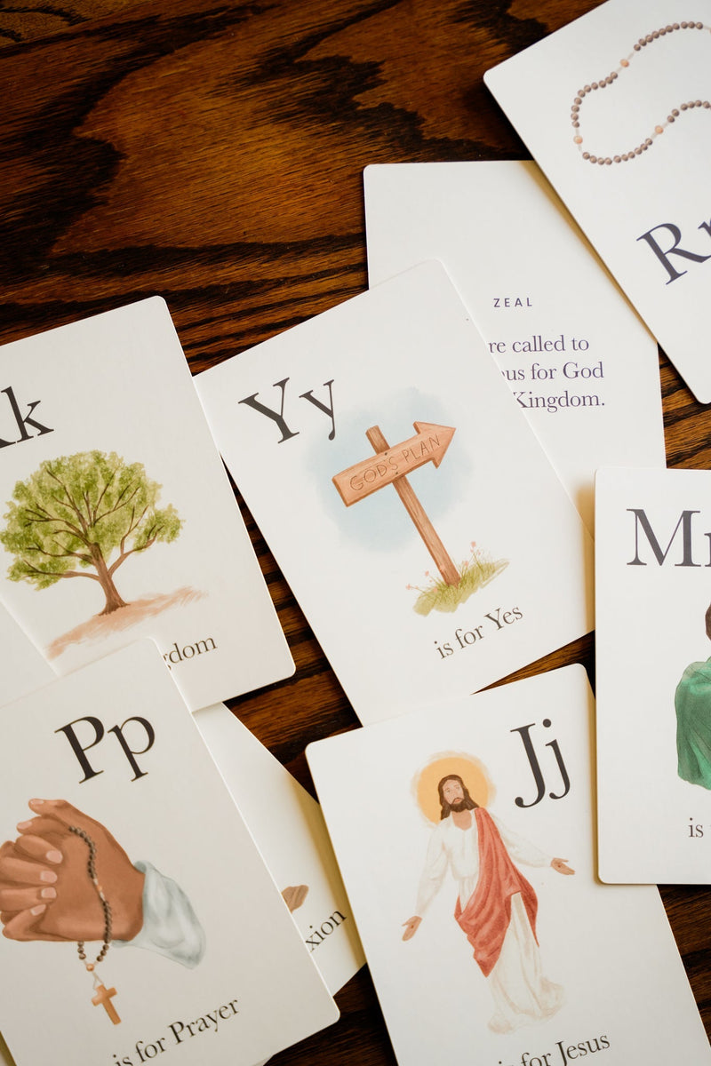 Catholic ABC Cards for kids