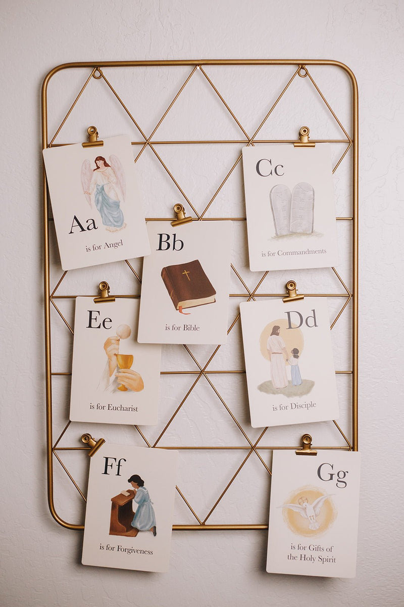 Catholic ABC Cards for kids