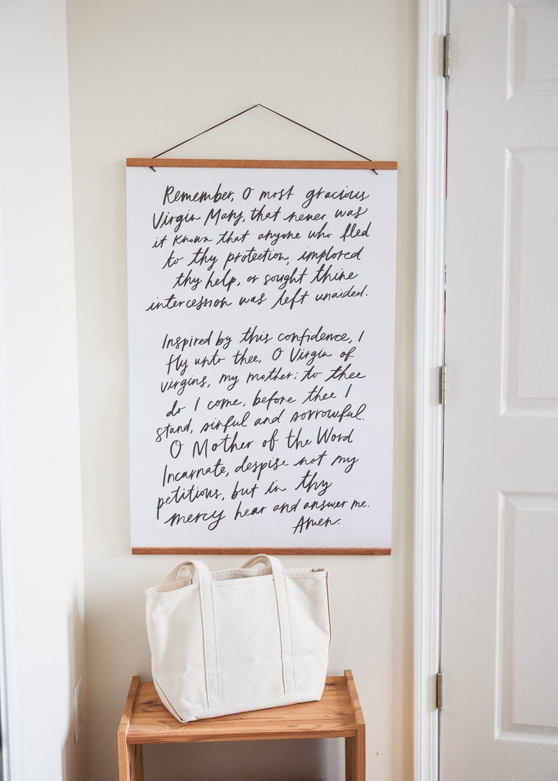 Memorare Prayer Catholic Poster (24x36)