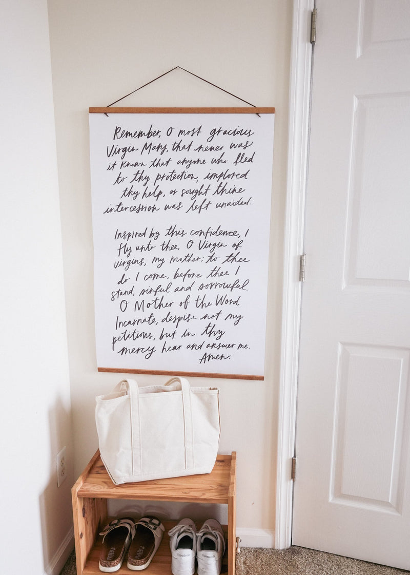 Memorare Prayer Catholic Poster (24x36)