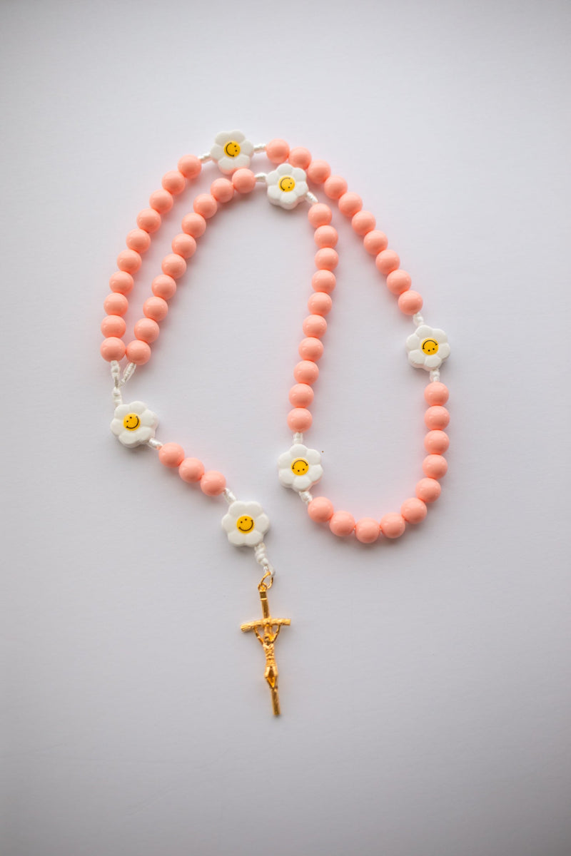 Daisy Smiley Face Children's Rosary