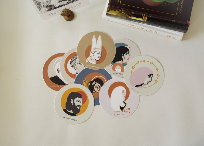 Catholic Saint Vinyl Stickers