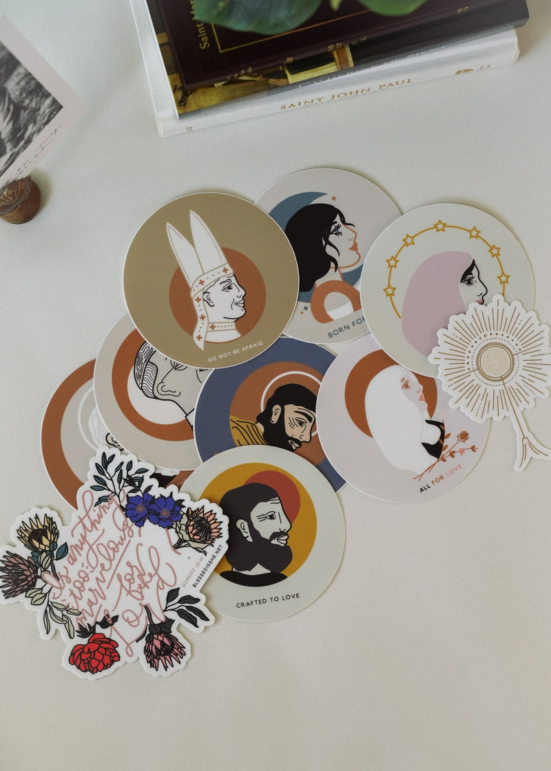 Catholic Saint Vinyl Stickers
