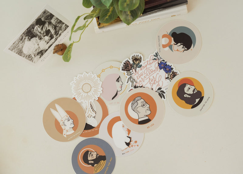 Catholic Saint Vinyl Stickers