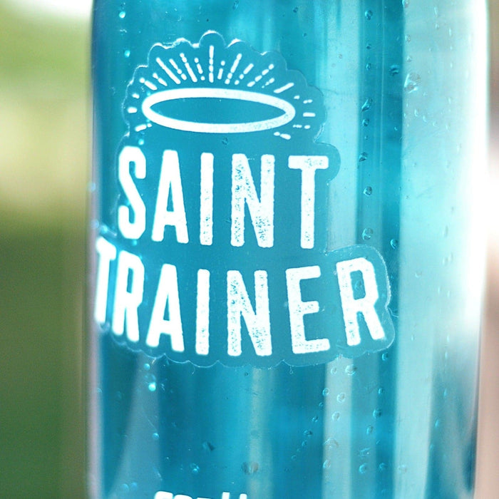 Clear Saint Trainer Catholic Sticker