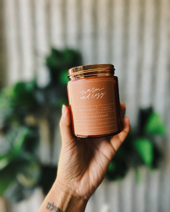 Warm & Cozy // Saintly Scents Candle inspired by the Holy Family