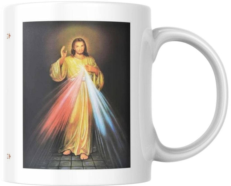 Jesus I Trust In You Divine Mercy Ceramic Coffee Mug (12 oz)