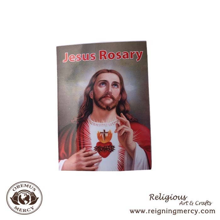 Jesus Rosary Prayer Card Pamphlet