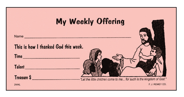 #2WKL - Children's Weekly Envelopes