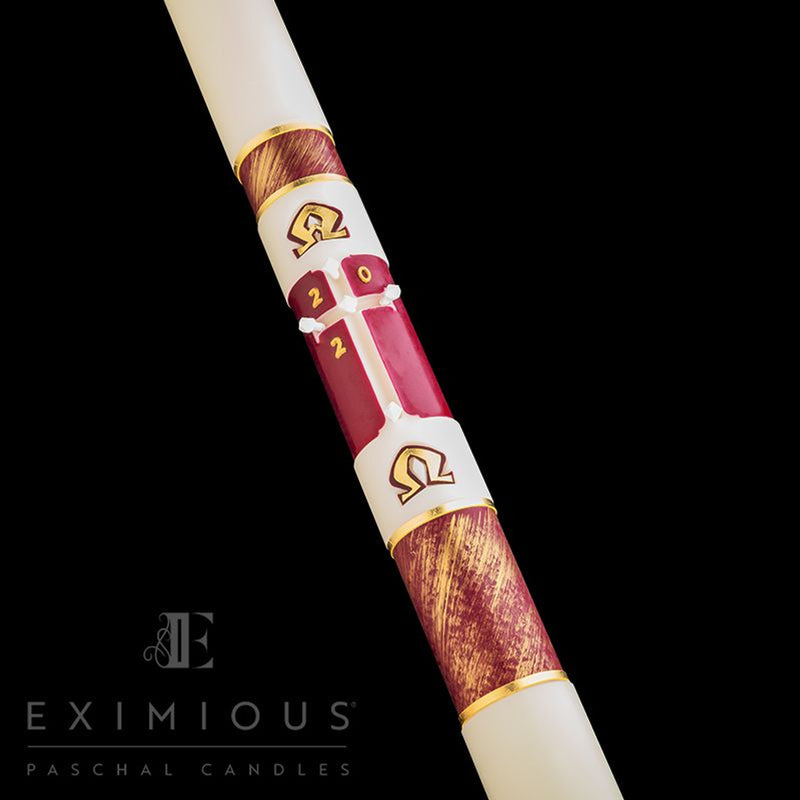 eximious® Christ Our Light Paschal Candle - Cathedral Candle - 51% Beeswax - 17 Sizes